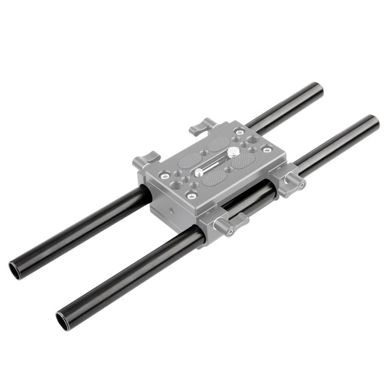 NICEYRIG 15mm Rod 16 Inch (40CM) Long for Shoulder Rig Rod Support System, Black Aluminum Alloy, Pack of 2-171 - Image 5